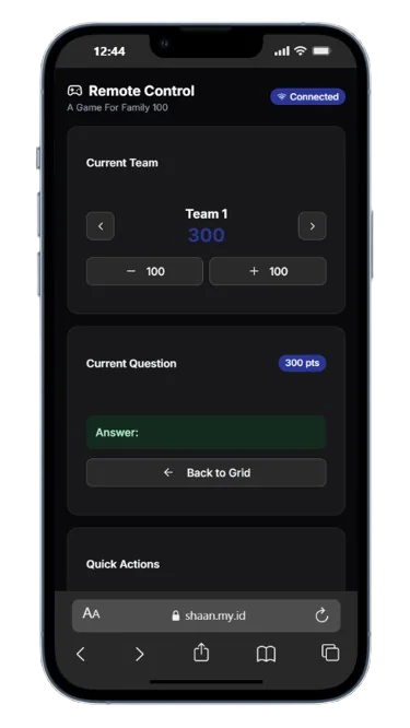 Mobile Remote Control Interface
