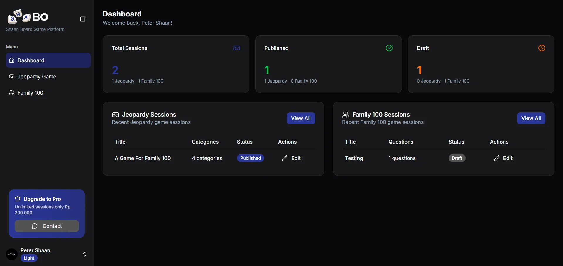 User Dashboard